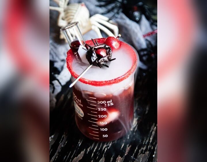 Dark Spooky Halloween Cocktail