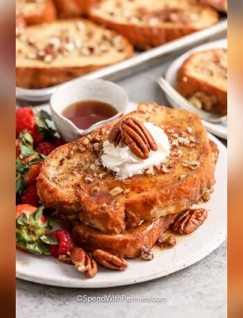 Easy Overnight Maple Walnut French Toast