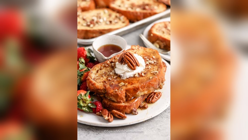 Easy Overnight Maple Walnut French Toast