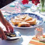 Fried Wonton Mille Feuille With Mango Creme Patissiere