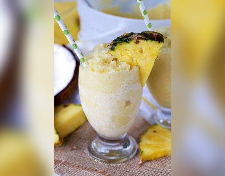 Frozen Pina Colada In A Bucket
