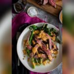 Grilled Flank Steak Kimchi Sauce