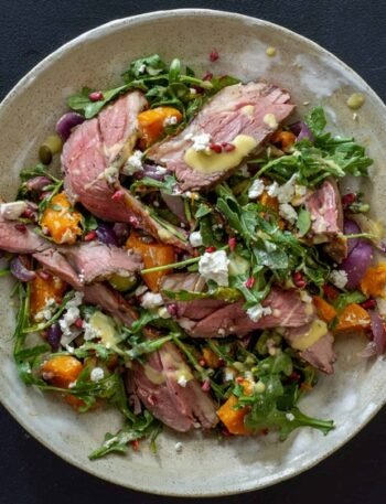 Grilled Lamb Roasted Veg Salad