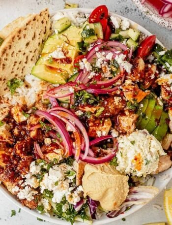 Harissa Honey Chicken Cava Bowl