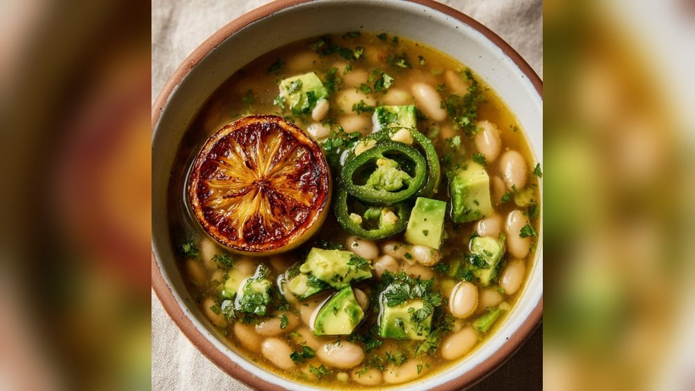 Healthy Charred Lemon Brothy Beans Recipe