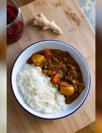 Japanese Chicken Curry With Rice Kare Raisu
