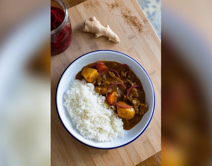 Japanese Chicken Curry With Rice Kare Raisu