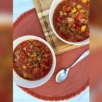 Low Carb Spicy Stuffed Bell Pepper Soup