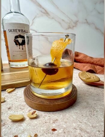 Peanut Butter Old Fashioned Skrewball Whiskey Cocktail