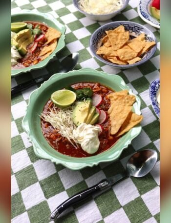 Pozole Rojo Con Pollo Spicy Mexican Chicken Soup