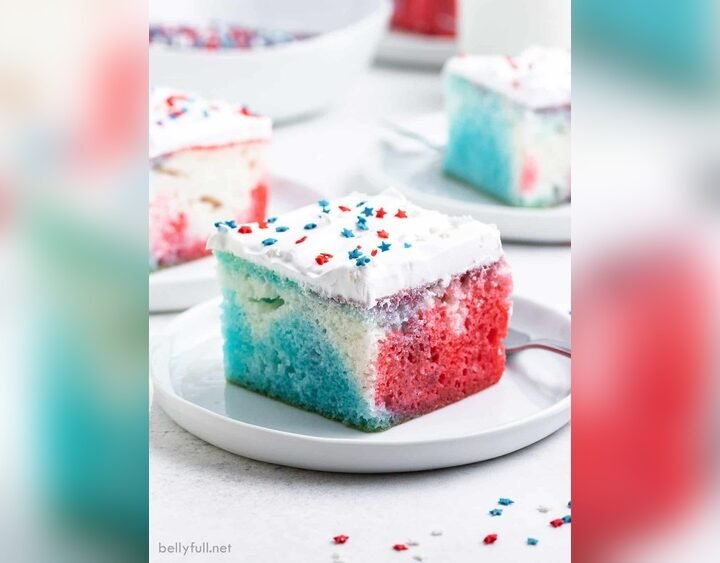 Red White And Blue Poke Cake