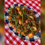 Roast Potato And Green Bean Salad With Romesco And Salsa Verde