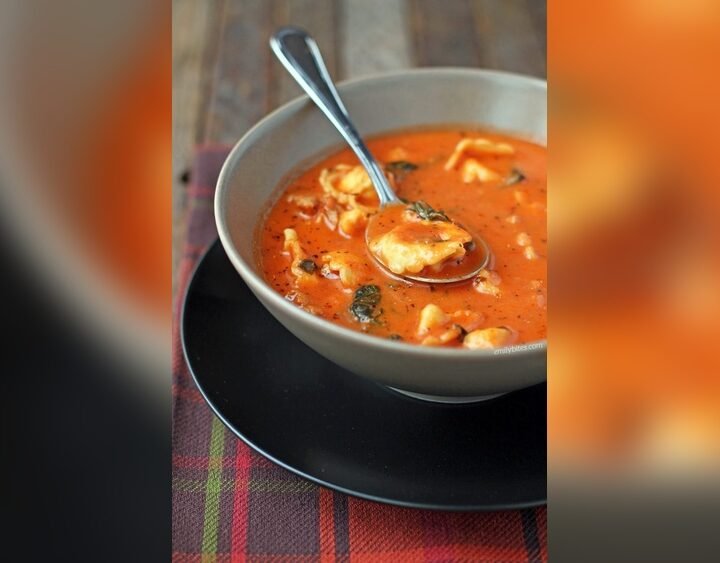 Sausage And Tortellini Tomato Soup