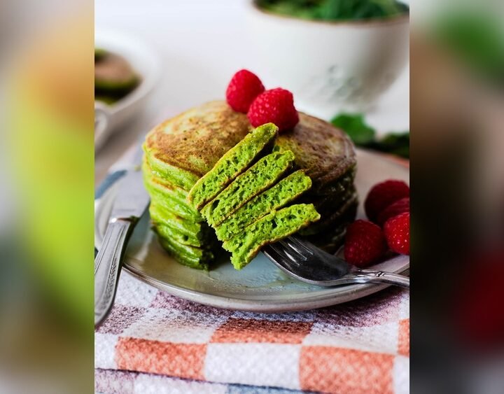 Soft Green Pancakes