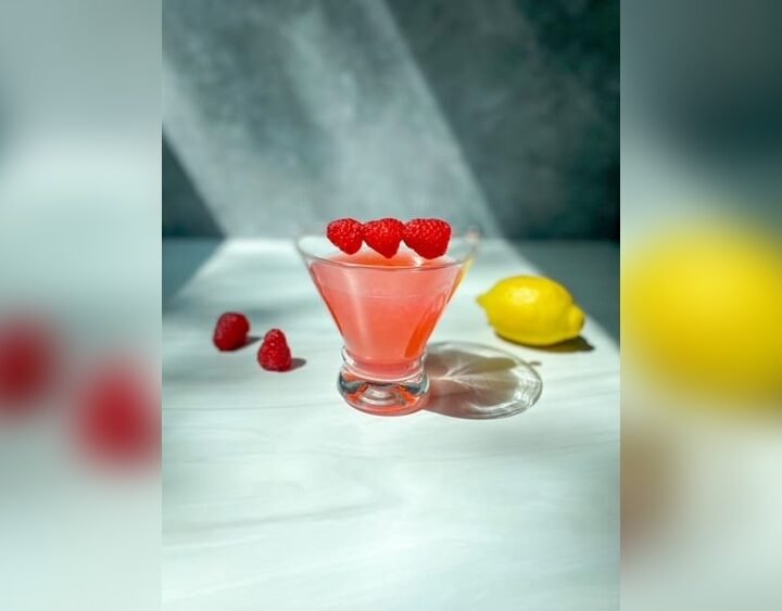 St Germain Raspberry Lemon Cocktail