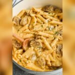 Stovetop 3 Cheese Pasta With Sausage