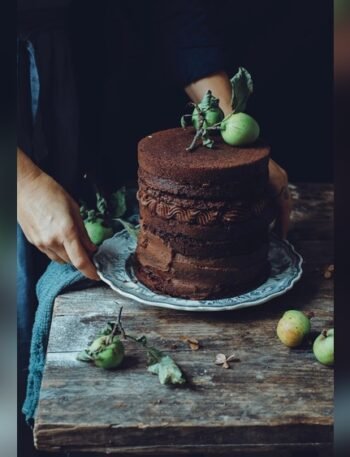 Sweet Green Chocolate Cake
