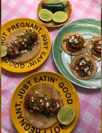 Sweet Potato Tacos With Almond Chilli Salsa