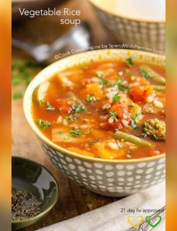 Vegetable Rice Soup 21 Day Fix