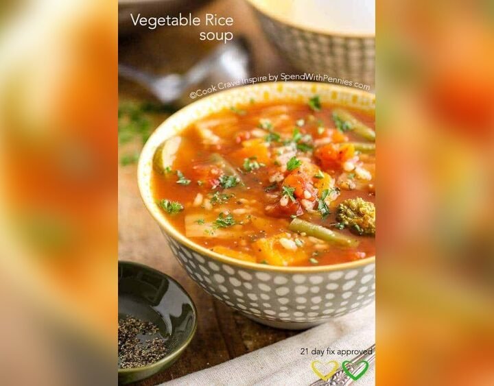Vegetable Rice Soup 21 Day Fix