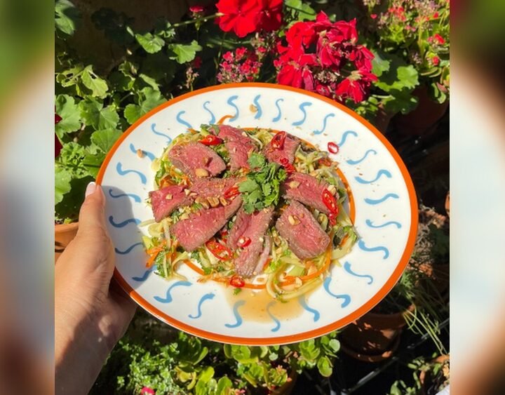 Vietnamese Style Beef Green Mango Salad