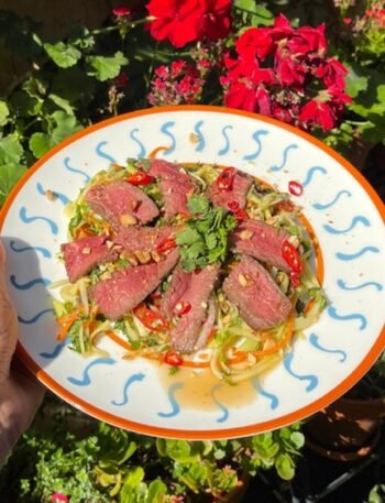 Vietnamese Style Beef Green Mango Salad
