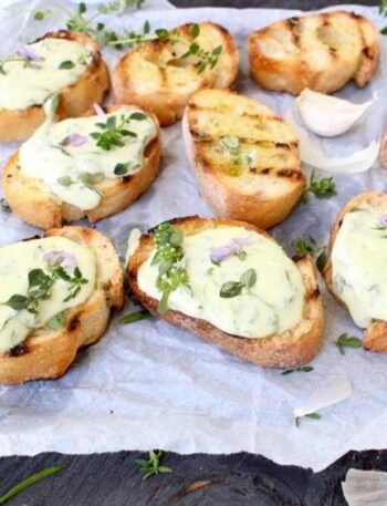 Whipped Goat Cheese Crostini