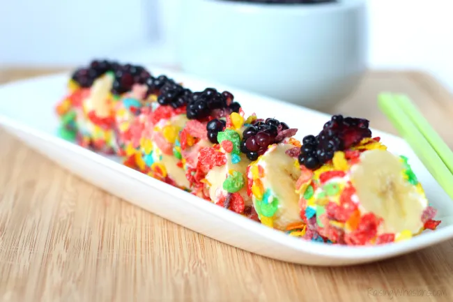 Fruity Pebbles Sushi Treats