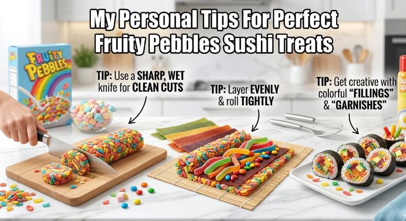 Fruity Pebbles Sushi Treats 