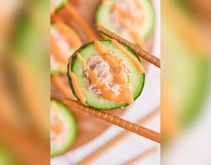 Easy Cucumber Sushi Rolls (The Best Low Carb Lunch Idea!)