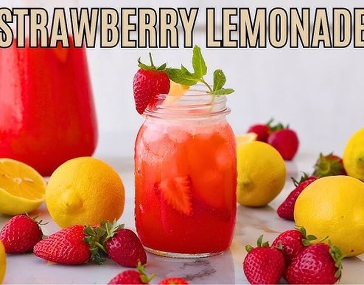 Easy Strawberry Lemonade Recipe (Fresh Squeezed & Refreshing!)