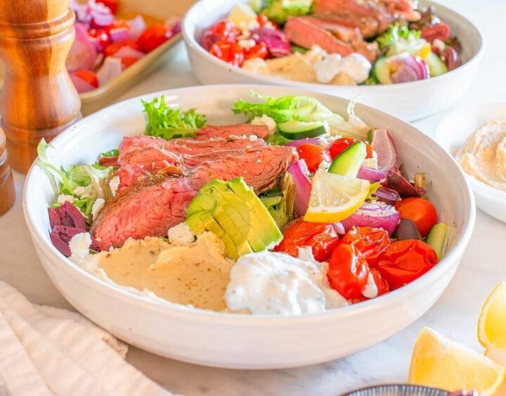 Flavorful Mediterranean Steak Bowl: A Balanced Power Meal for Easy Dinners