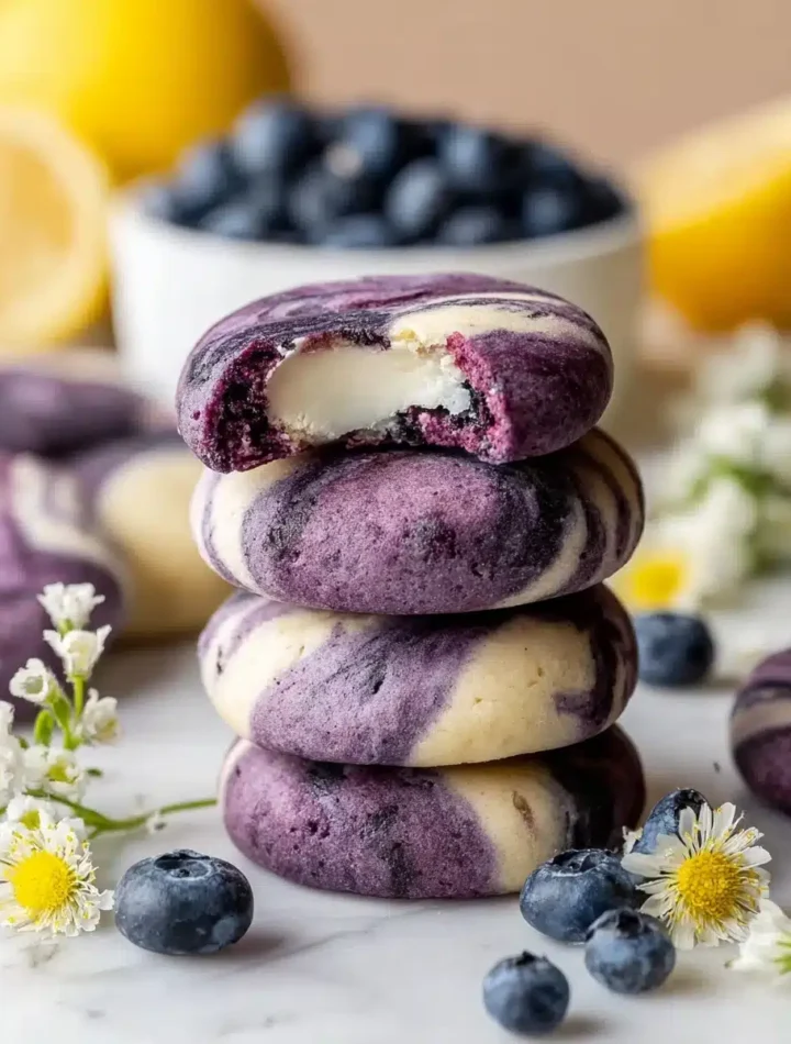 Healthy Lemon Blueberry Cheesecake Cookies (Bakery-Style Made Simple)