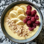 Easy & Healthy Piña Colada Smoothie Bowl Recipe 🍍 Creamy Tropical Breakfast Idea