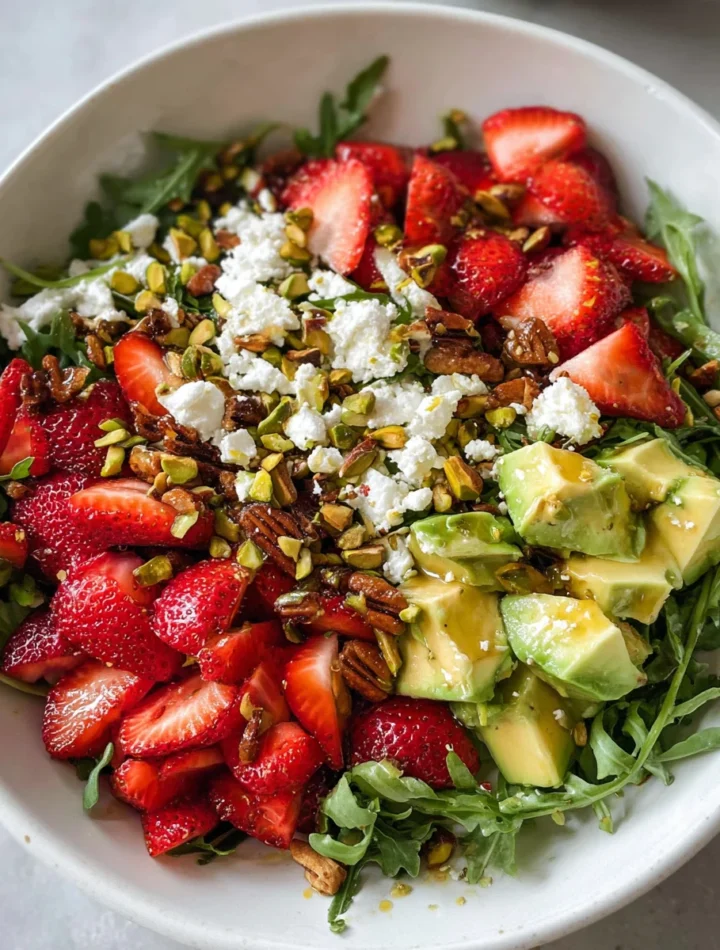 Strawberry Crunch Salad With Champagne Vinaigrette