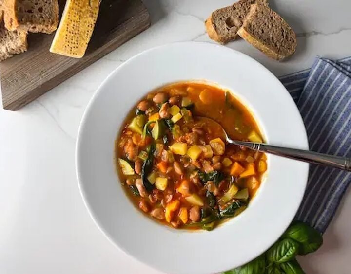 Classic Healthy Homemade Winter Minestrone Soup (Easy One-Pot Meal!)