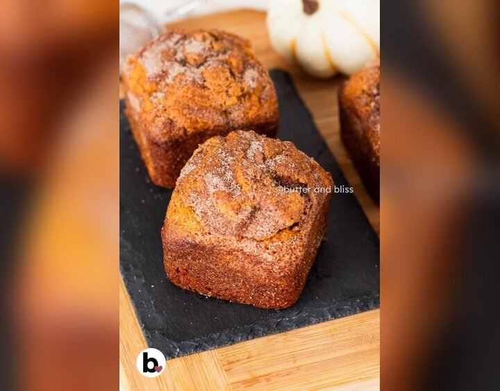 Easy Cinnamon Swirl Pumpkin Bread Recipe (The Cutest Mini Loaves!)