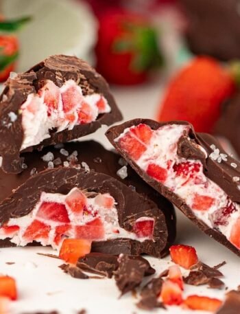 Frozen Strawberry Yogurt Bites