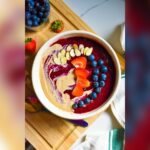 Healthy Peanut Butter And Jelly Smoothie Bowl
