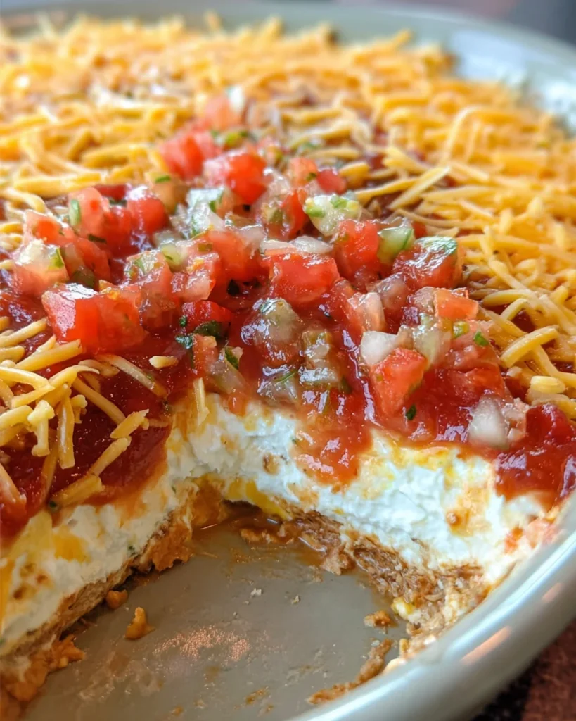 Layered Cream Cheese and Salsa Dip