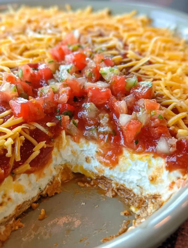 Layered Cream Cheese and Salsa Dip