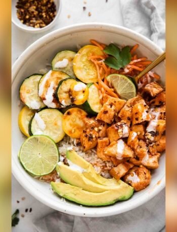 Easy Hot Honey Chicken And Rice Bowls Recipe For A Quick High Protein Dinner