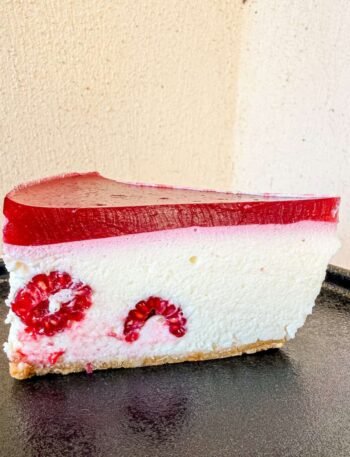 Raspberry Mousse Cake Recipe (No Bake)
