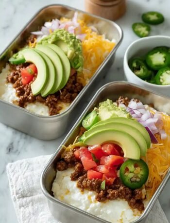 Meal Prep Cottage Cheese Taco Bowls