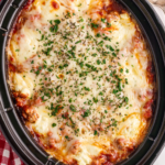 Simple Crockpot Lasagna