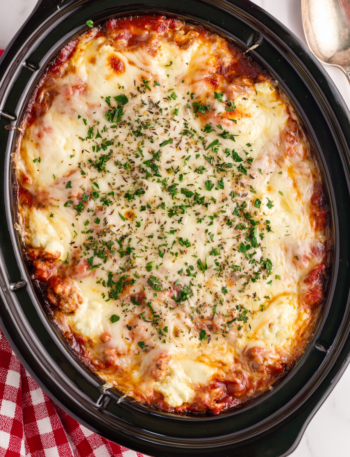 Simple Crockpot Lasagna