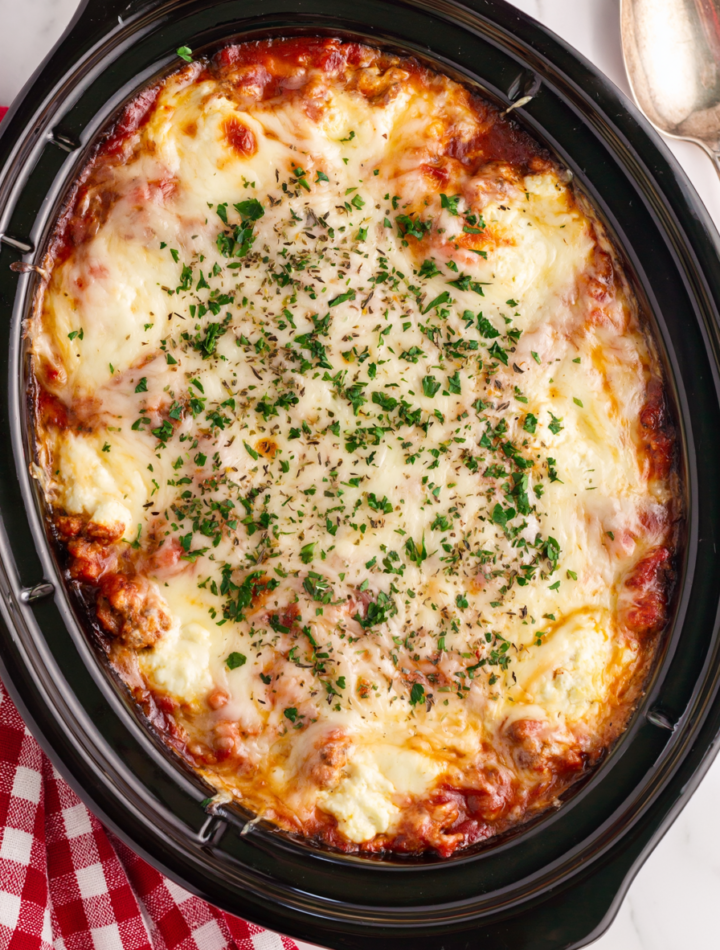 Simple Crockpot Lasagna