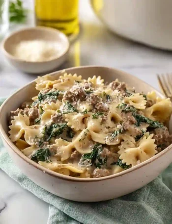 Crockpot Ground Beef Pasta