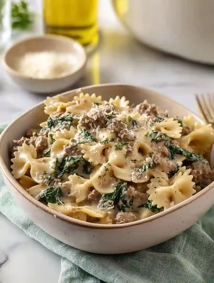 Crockpot Ground Beef Pasta