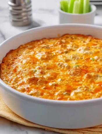 Buffalo Chicken Dip with Ground Chicken